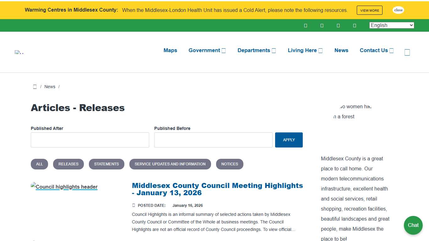News Middlesex County