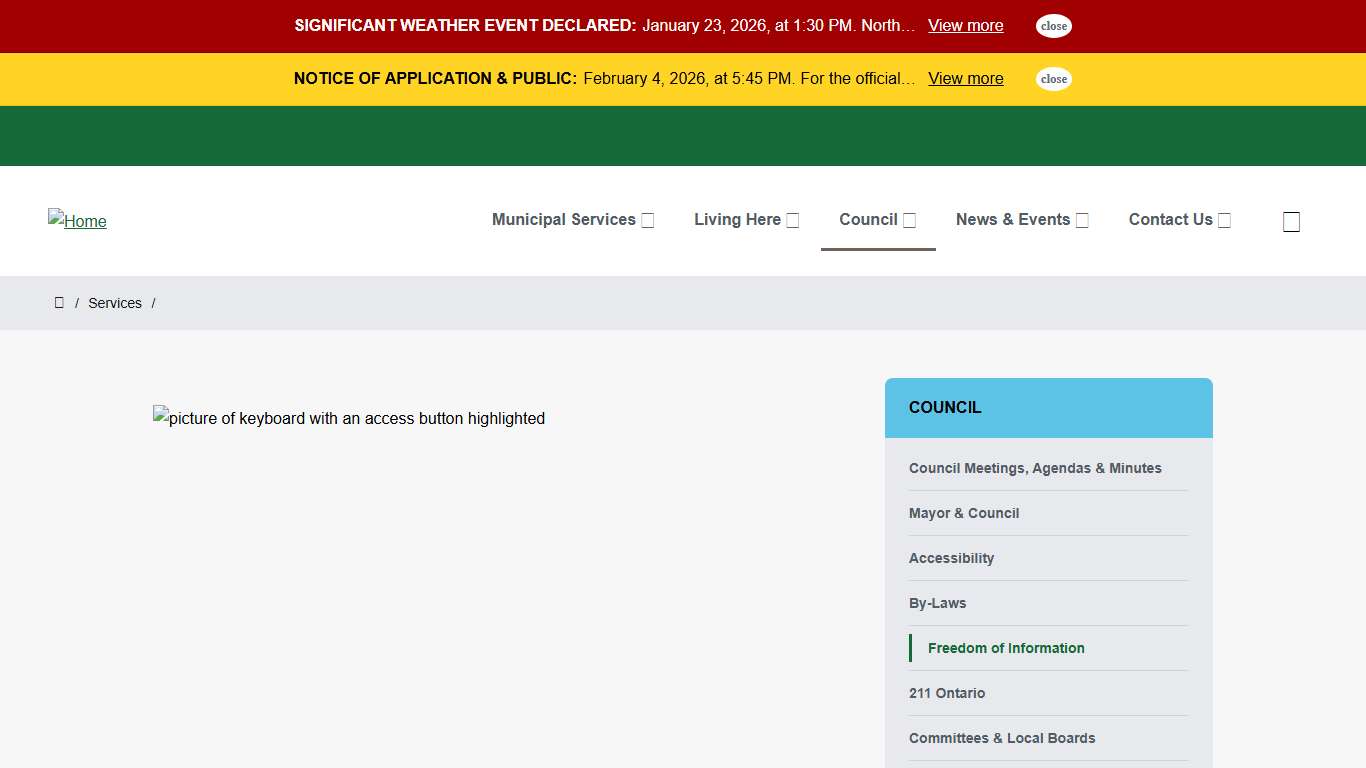 Freedom of Information North Middlesex