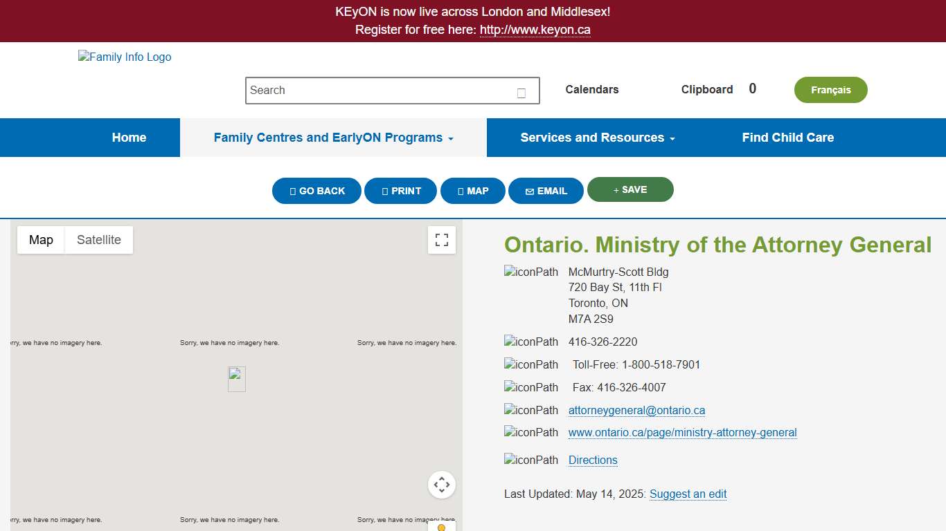 Ontario. Ministry of the Attorney General - Family Info - familyinfo.ca